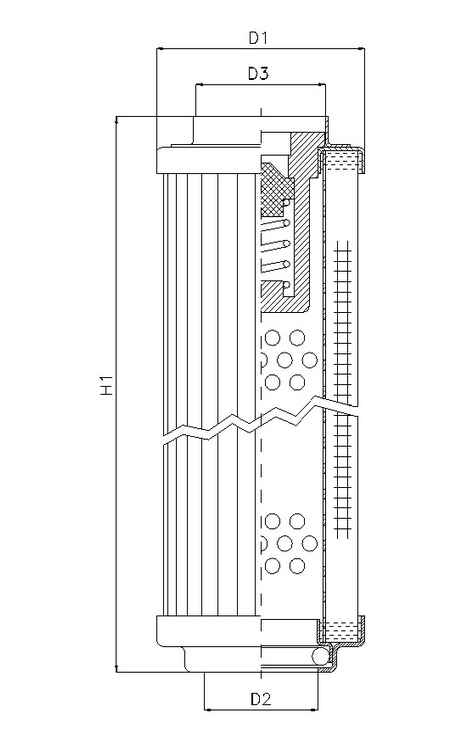 R102G10B hydraulic filter element