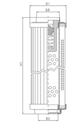 R102G25B hydraulic filter element