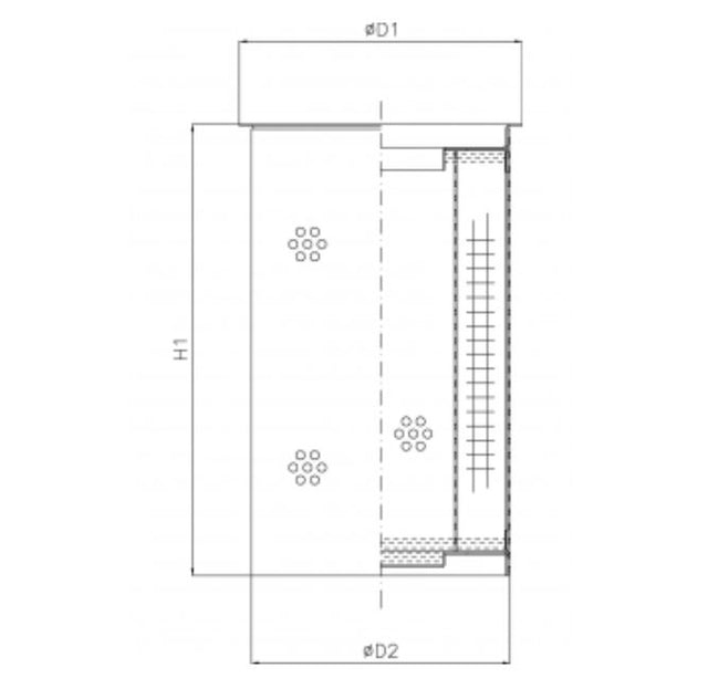 R102G25C hydraulic filter element