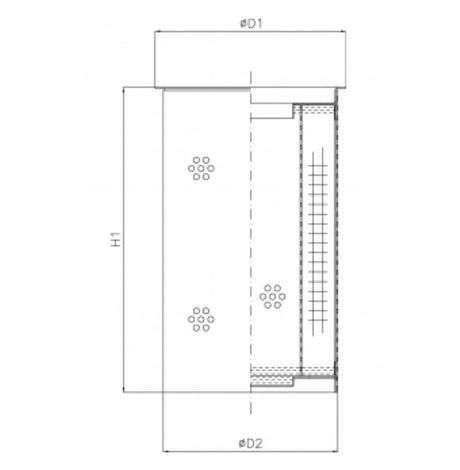 R104C10B hydraulic filter element