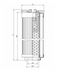 R104C25B/1 hydraulic filter element