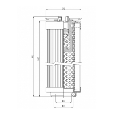 R104G06B/1 hydraulic filter element