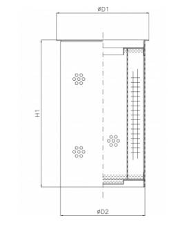 R104G10C hydraulic filter element