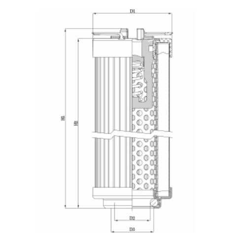 R104G25B/1 hydraulic filter element