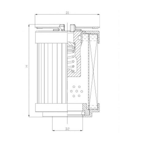 R110G25C hydraulic filter element
