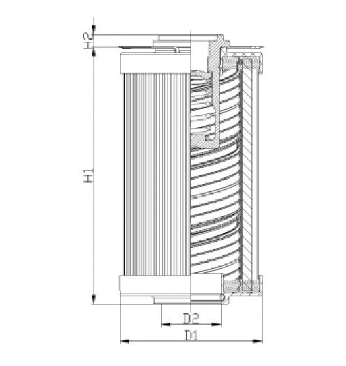 R120C10BV hydraulic filter element
