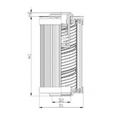 R122G25C hydraulic filter element