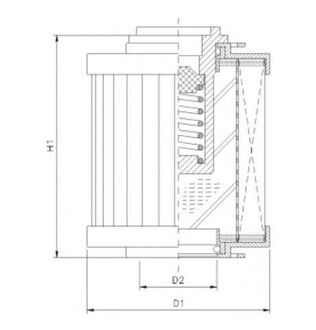 R122T250B hydraulic filter element