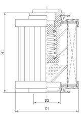 R131C25B hydraulic filter element