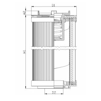 R140G25C hydraulic filter element
