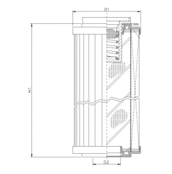 R142G06B hydraulic filter element