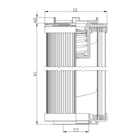 R142T250B hydraulic filter element