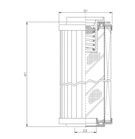 R144C10B hydraulic filter element