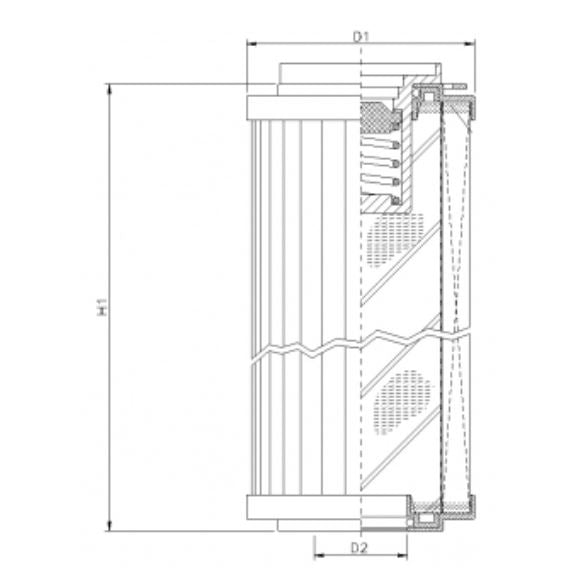 R144T60B hydraulic filter element