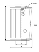 R146G10B hydraulic filter element