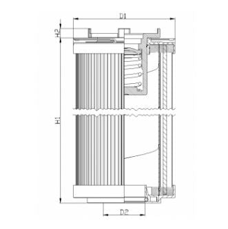 R151G10C hydraulic filter element