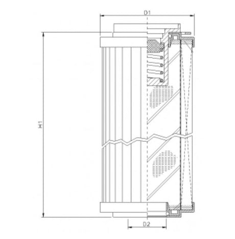 R152C10B hydraulic filter element