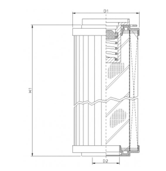R152C25B hydraulic filter element