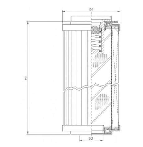 R152C25B hydraulic filter element
