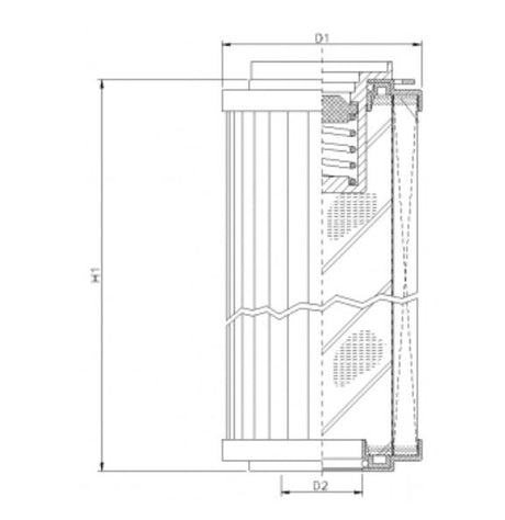 R152T60B hydraulic filter element