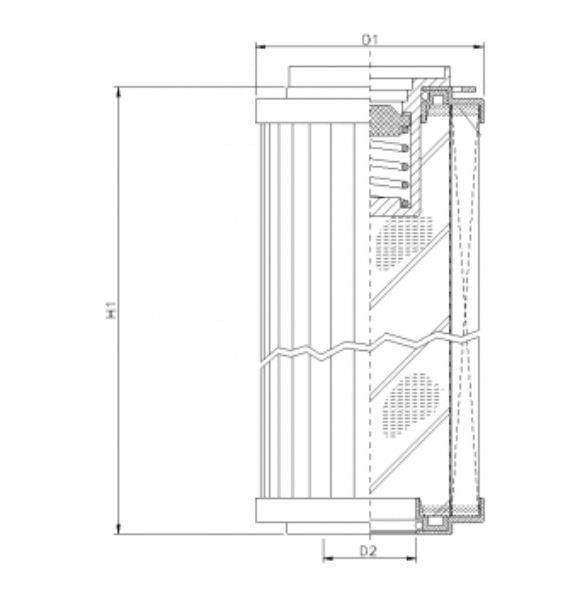R160T10B hydraulic filter element