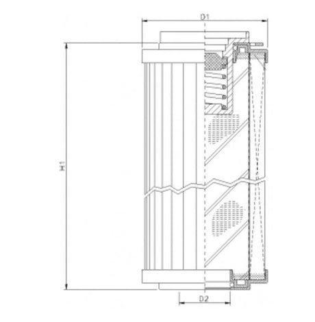 R164T250B filter element for return filter