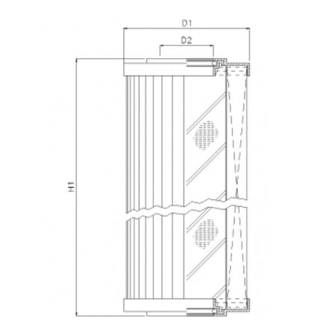 R210G06 filter element for return filter