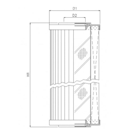 R211G03 filter element for return filter