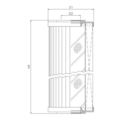 R240G06 filter element for return filter