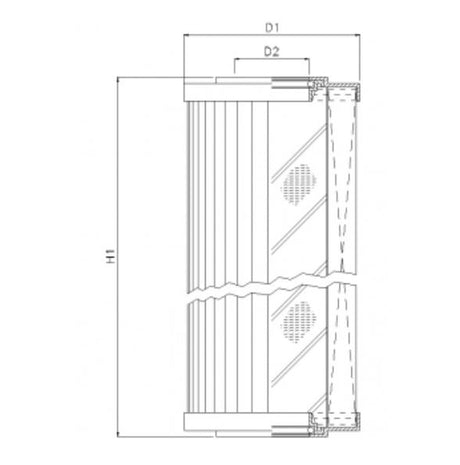 R240T10 filter element for return filter