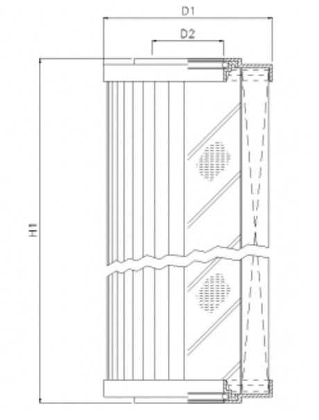 R241G10V Filter element for return filter