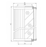 R261T250V hydraulic filter element