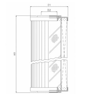 R263T25 Filter element for return filter