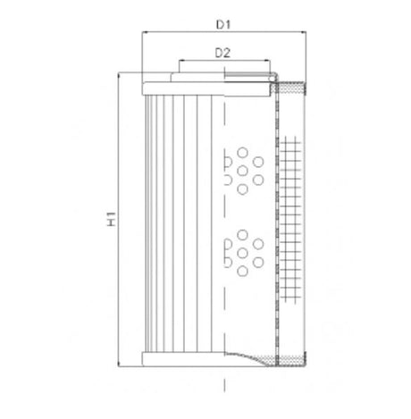 R271G03V filter element for return filter