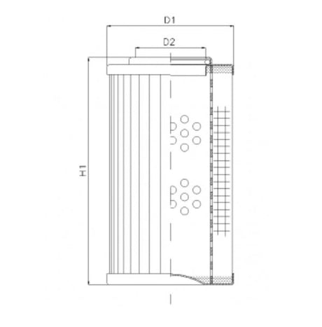 R271T125V filter element for return filter