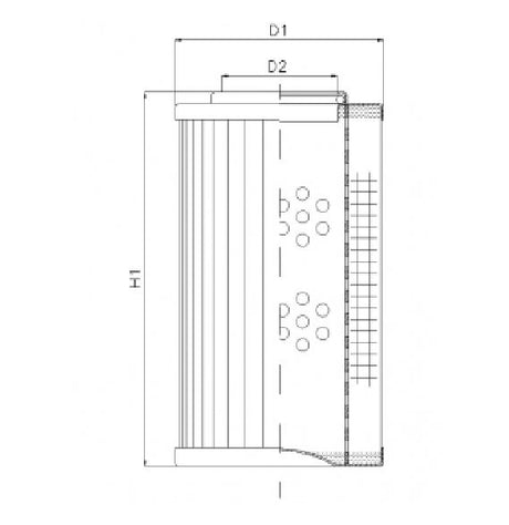 R272C25 filter element for return filter