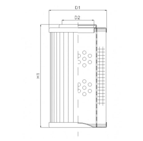 R272T60V filter element for return filter