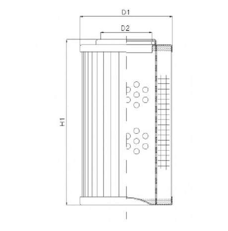 R273C25 filter element for return filter