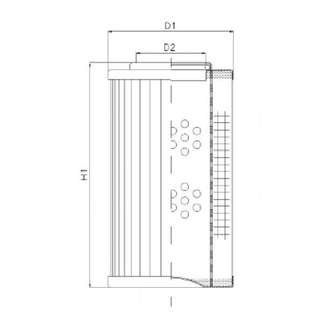 R274C10 filter element for return filter