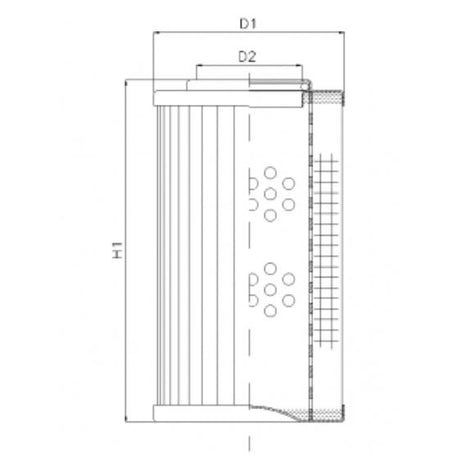 R281C10V filter element for return filter
