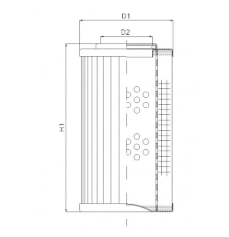 R281T125V filter element for return filter