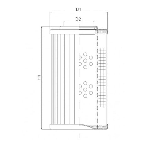 R293G10 filter element for return filter