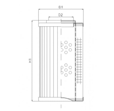 R294G03V filter element for return filter