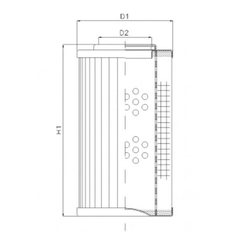 R294G10V filter element for return filter