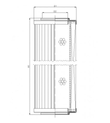 R295C10 filter element for return filter