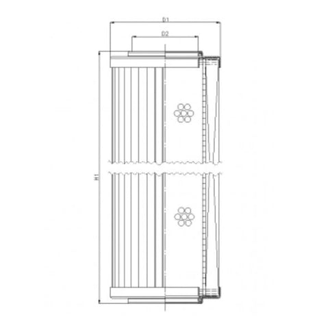 R295G06V filter element for return filter