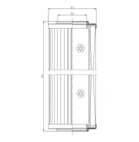 R296G06 filter element for return filter