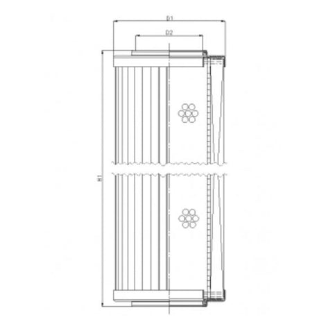 R296G06V filter element for return filter