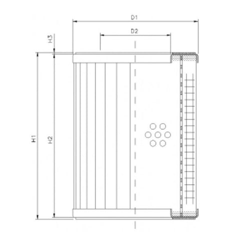 R310CW05 filter element for return filter