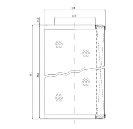 R310CW10P filter element for return filter
